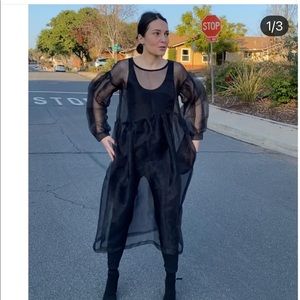 Et Tigre Black organza dress